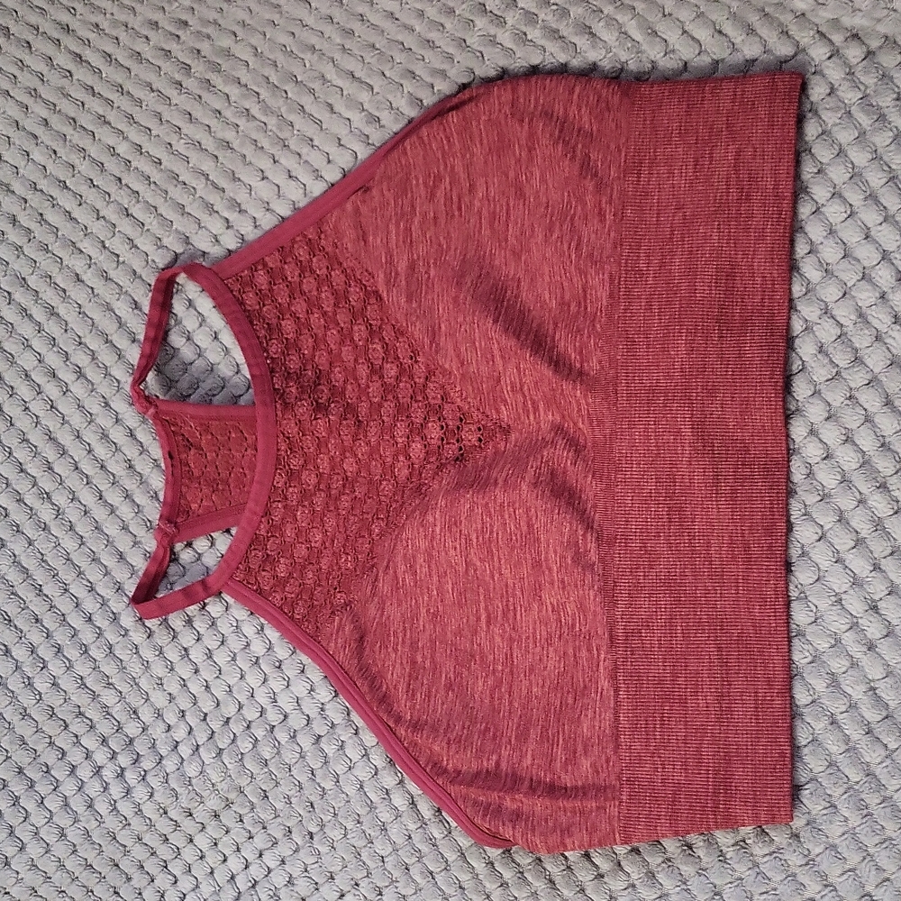 High neck size large athletic bra top